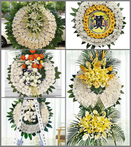 福建漳州芗城区天宝镇月岭村花圈速递